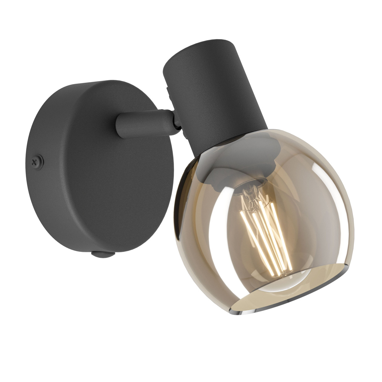 Eglo Wandspot Castellazo schwarz/kupfer 1er E14 Bild 2