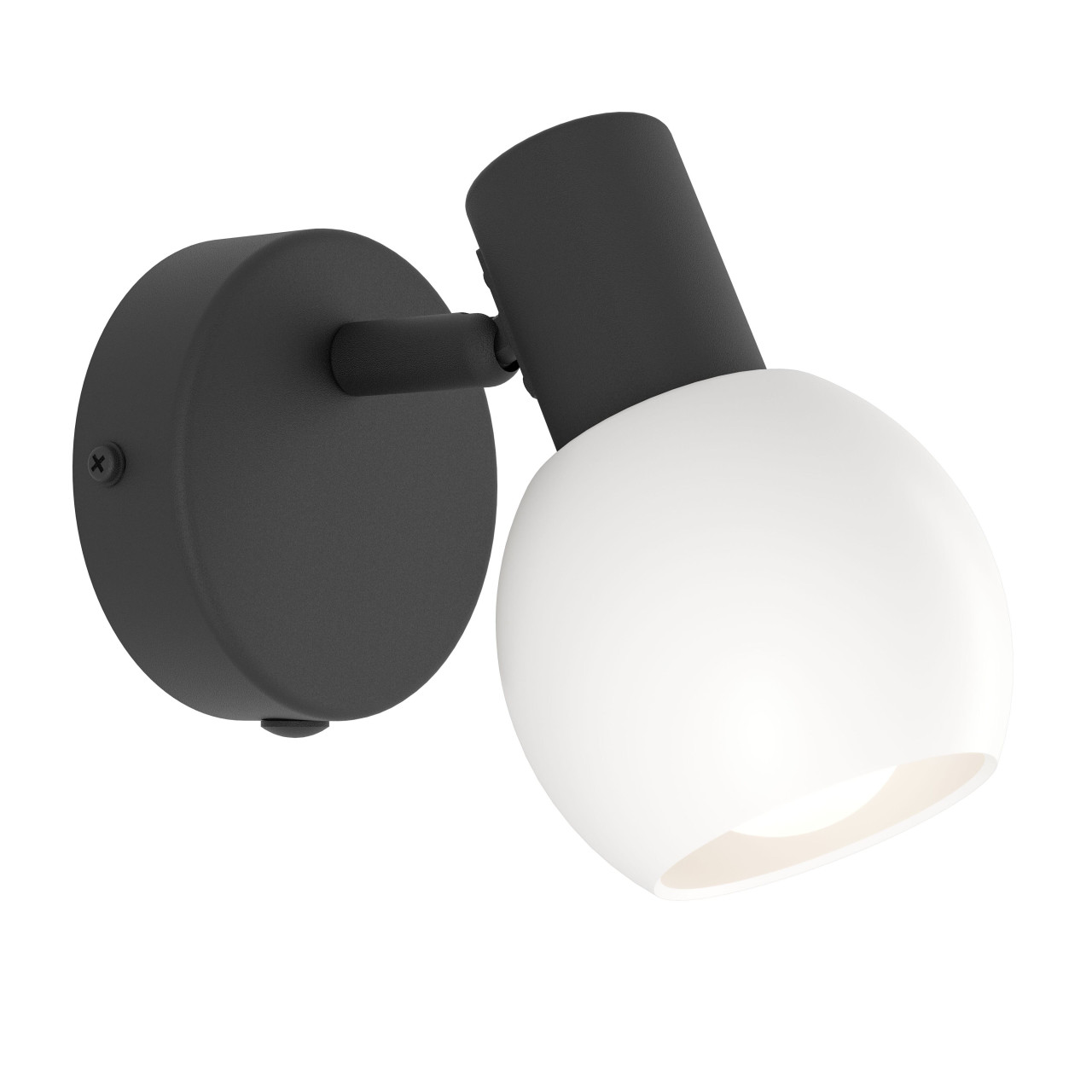 Eglo Wandspot Castellazo schwarz/opal 1er E14
