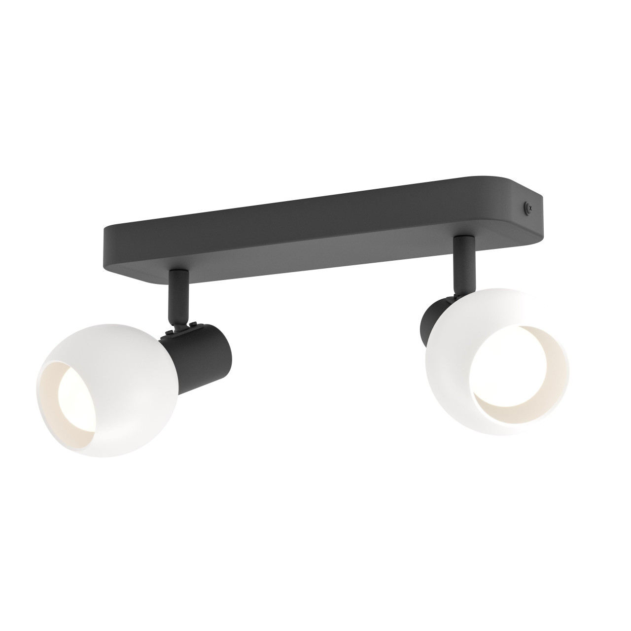 Eglo Deckenstrahler Balken Castellazo schwarz/opal 2er E14