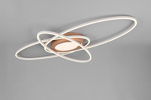 Trio LED-Deckenleuchte Ovine Coffee 104 x 58 cm dimmbar CCT