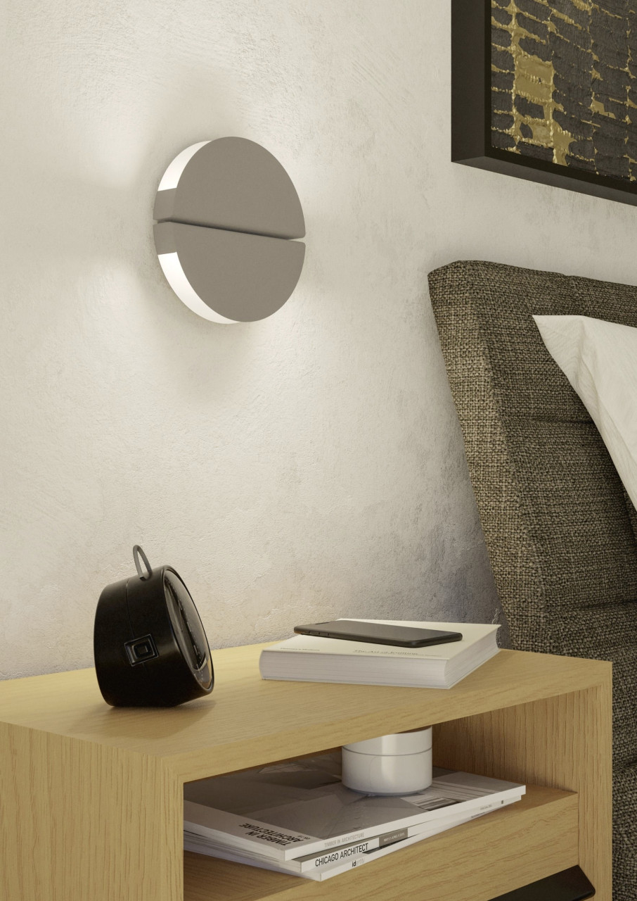 Eglo LED-Wandleuchte Pianosa Ø18 cm sandfarben CCT