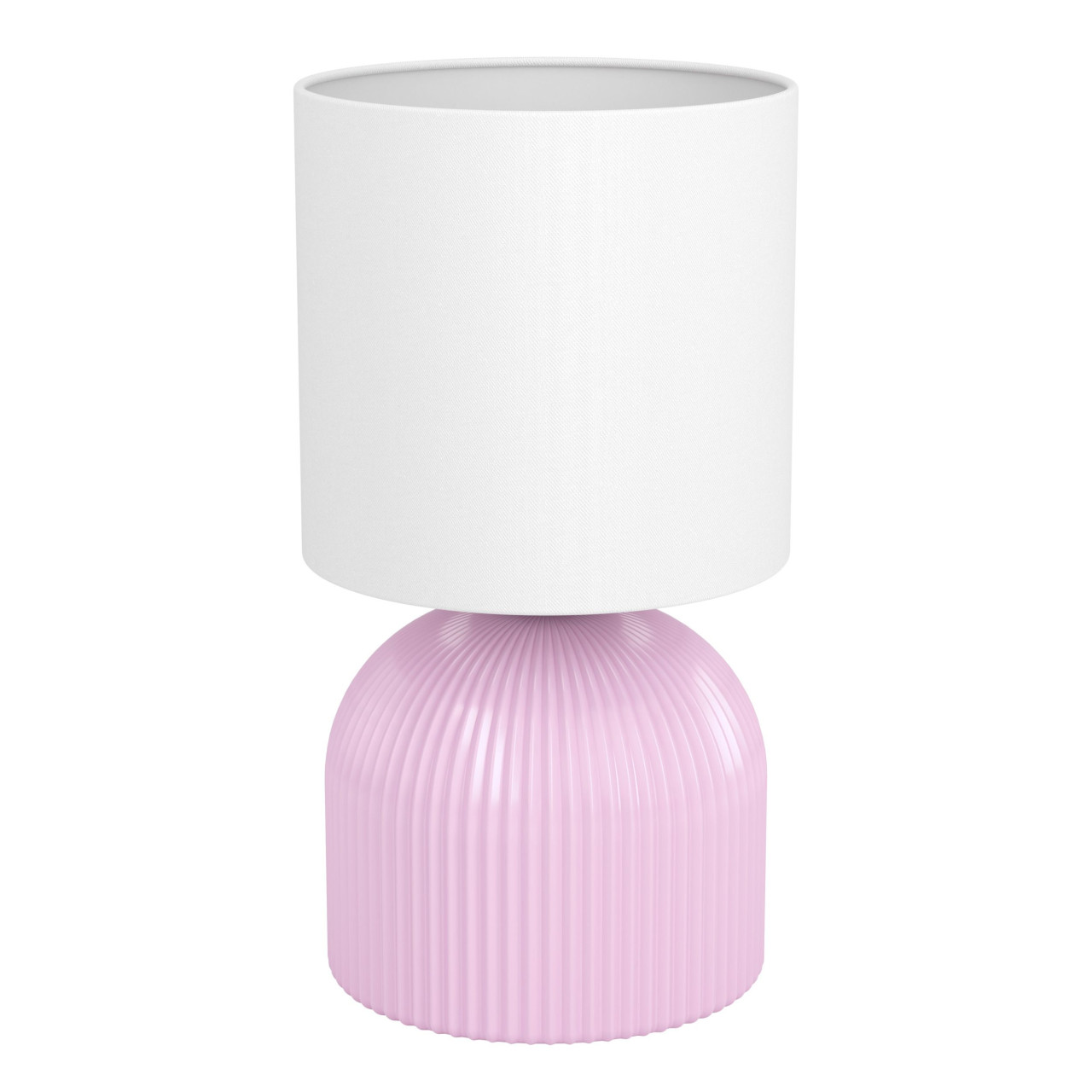 Eglo Tischleuchte Rocosso E14 Ø 14 x 26,3 cm pink/weiß