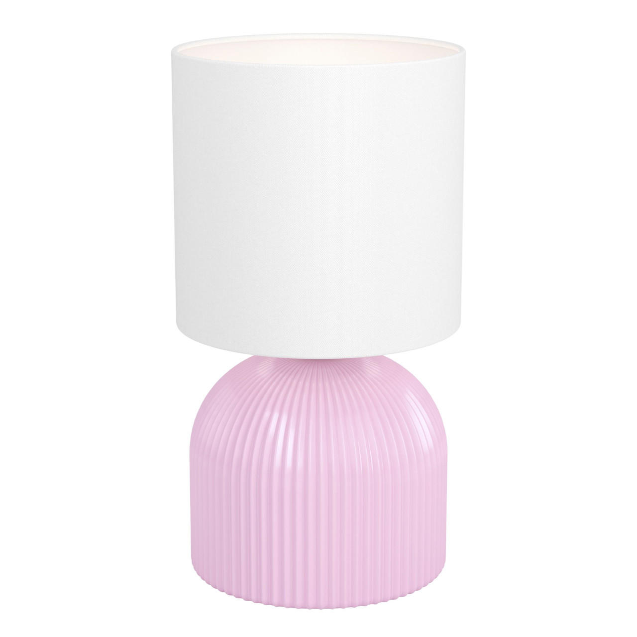 Eglo Tischleuchte Rocosso E14 Ø 14 x 26,3 cm pink/weiß Bild 3