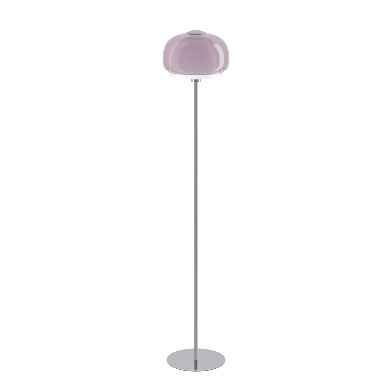 Eglo Stehleuchte Belomontejo E27 Ø 30 x 157,5 cm chrom/weiß/pink