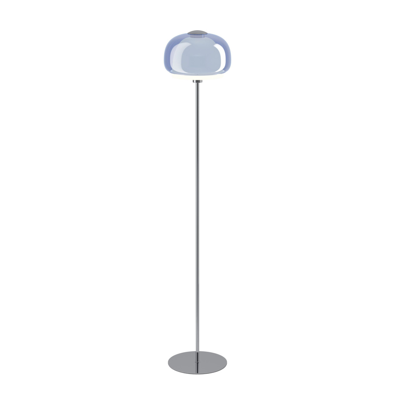 Eglo Stehleuchte Belomontejo E27 Ø30 x H157,5 cm chrom/weiß/blau Bild 2