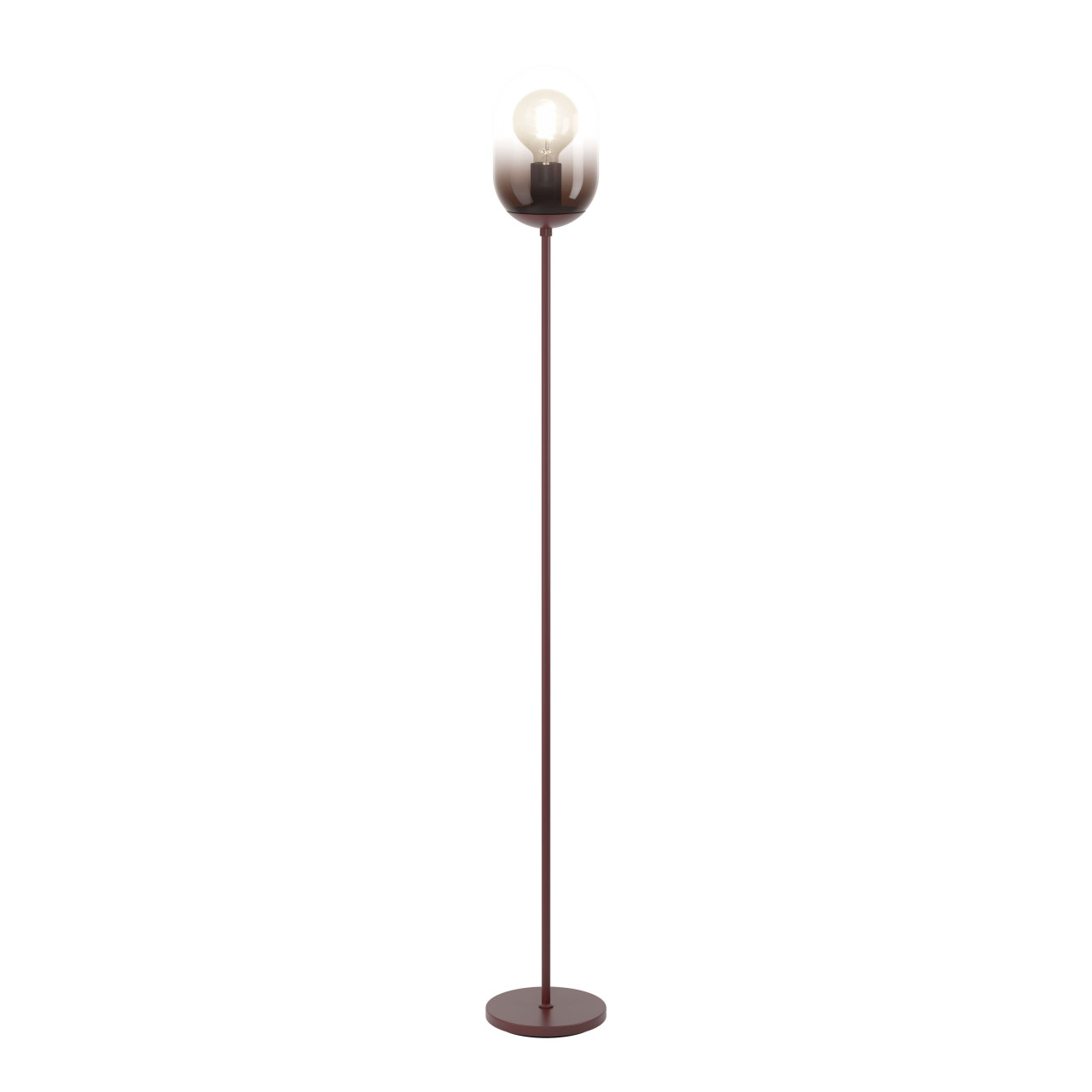 Eglo Stehleuchte Lequile E27 Ø 15 x 140 cm rot/braun