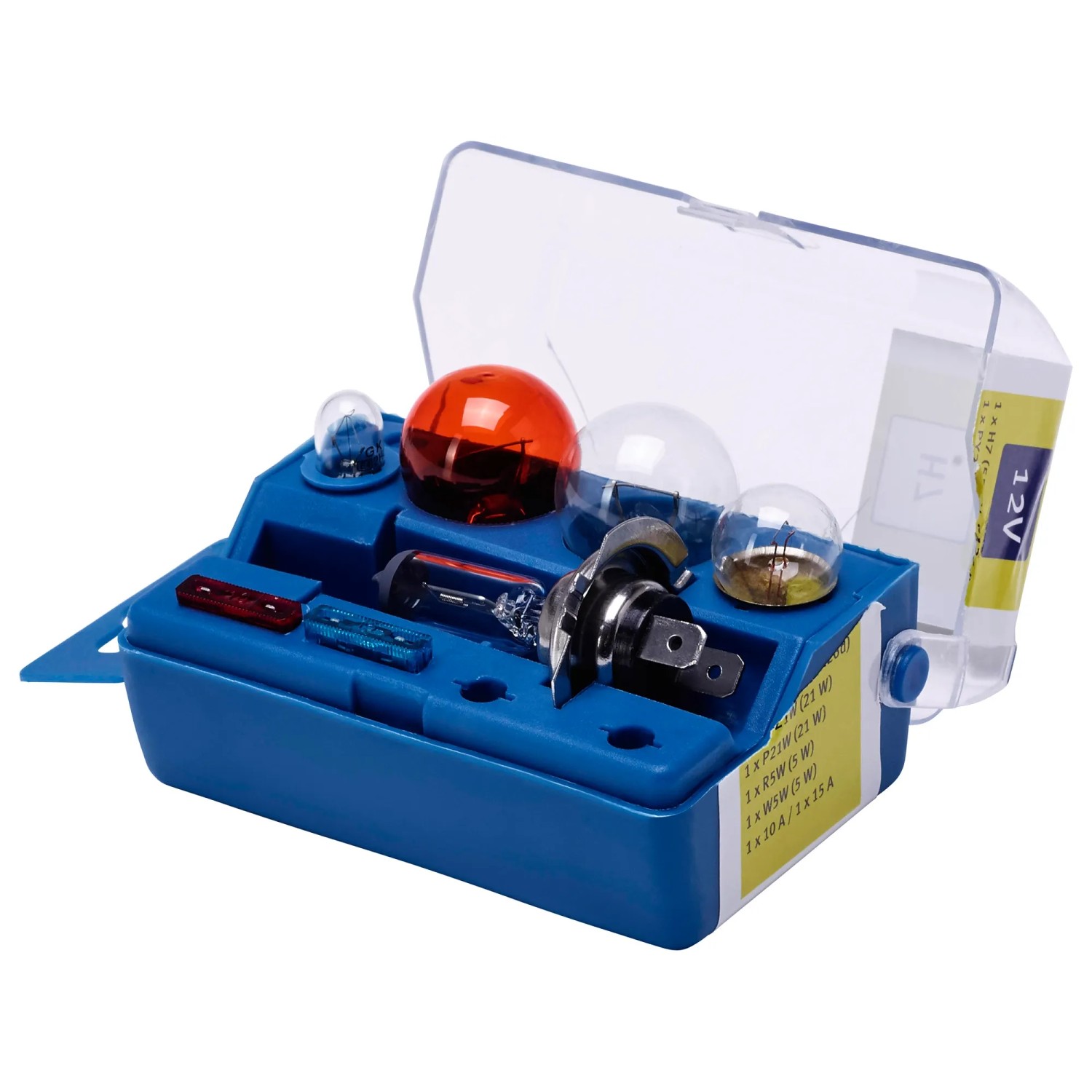 Ersatzlampenbox 12 V H7 7-teilig