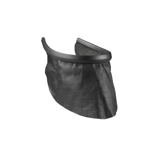 Brustschutz aus Leder / kurz - schwarz