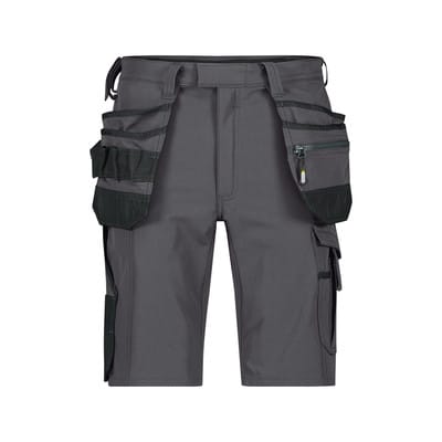 Aurax Arbeitshorts, Holstertaschen, anthrazit/schwarz, Größe 42
