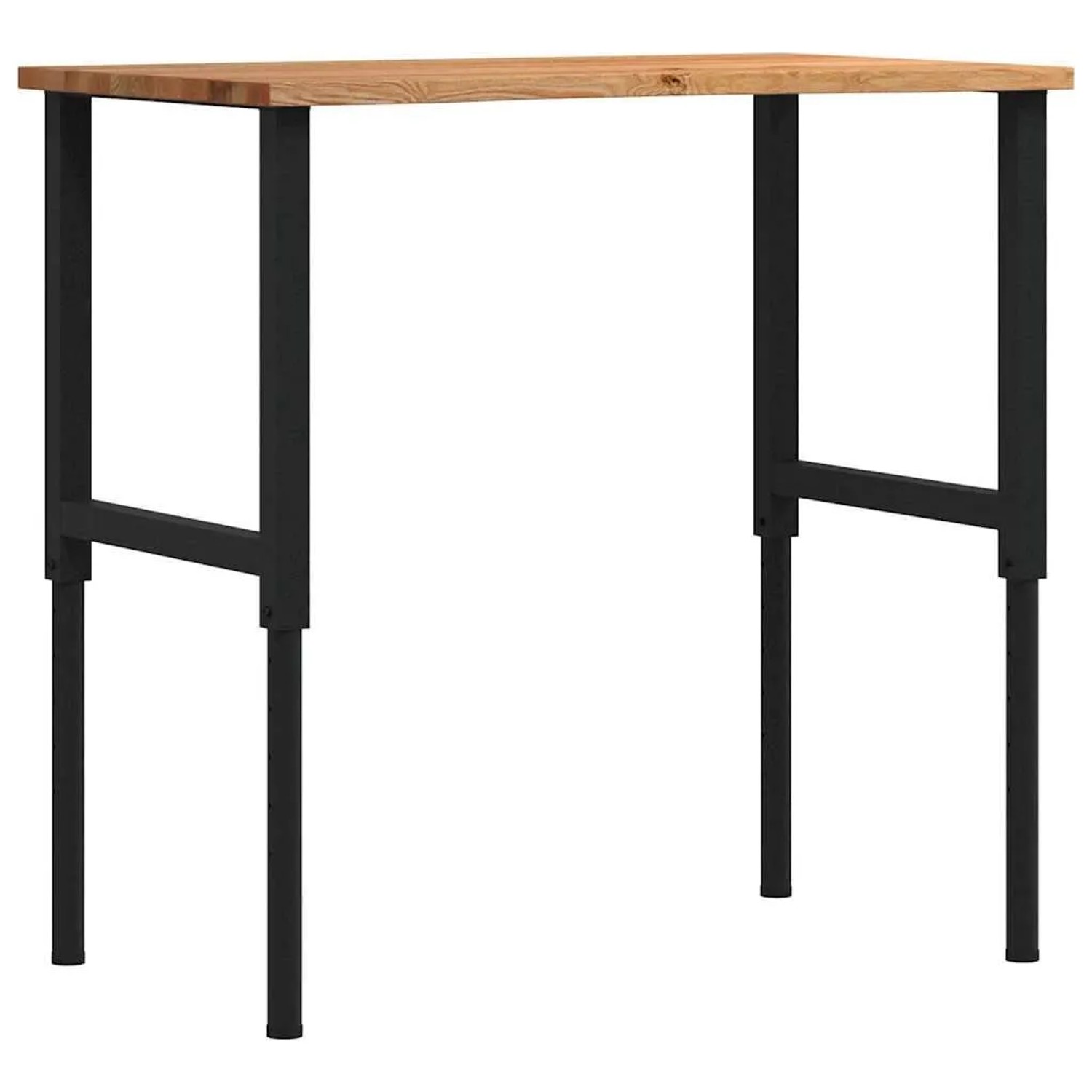 vidaXL Werkbank Hellbraun 100x60x71,5-98 cm Massivholz Eiche 3309697