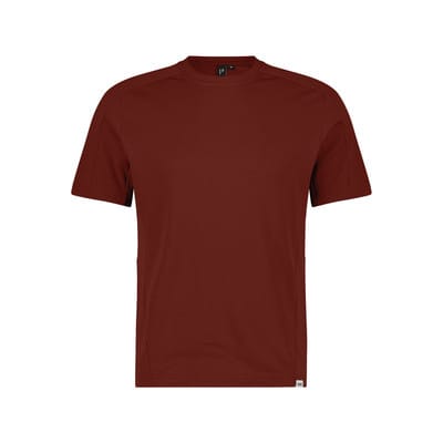 Fuji T-Shirt mit Rundhalsausschnitt, gebranntes ziegelrot, Größe L