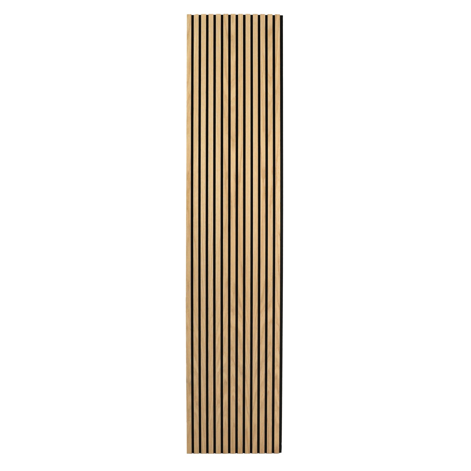 Akustikpaneel Wandverkleidung Smart Eiche Schwarz MDF auf Akustikfilz 240 cm