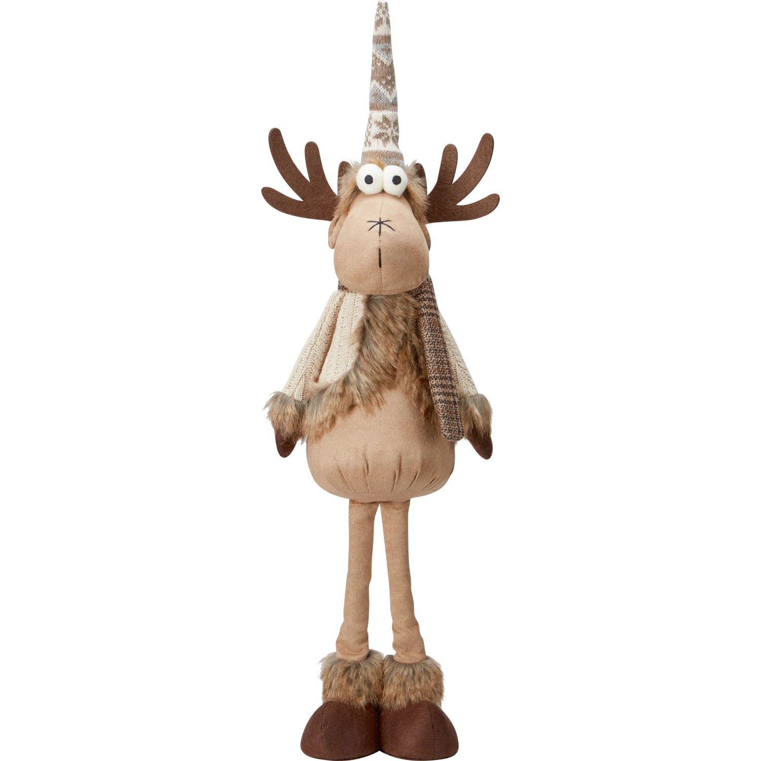 Stoff-Rentier 65 cm x 13 cm x 10 cm