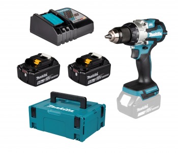Makita DDF489RGJ 2x 6Ah Akku + Ladegerät