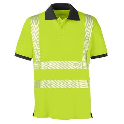 Warnschutz-Poloshirt ORLANDO, warngelb/grau, Größe M