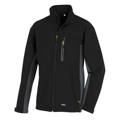Softshelljacke SKAGEN 4141, schwarz/grau, Größe 3XL