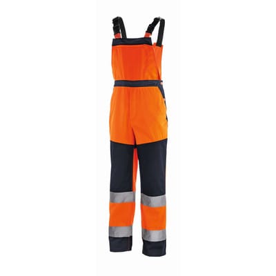 Warnschutz-Latzhose BUFFALO, warnorange/navy, Größe 52