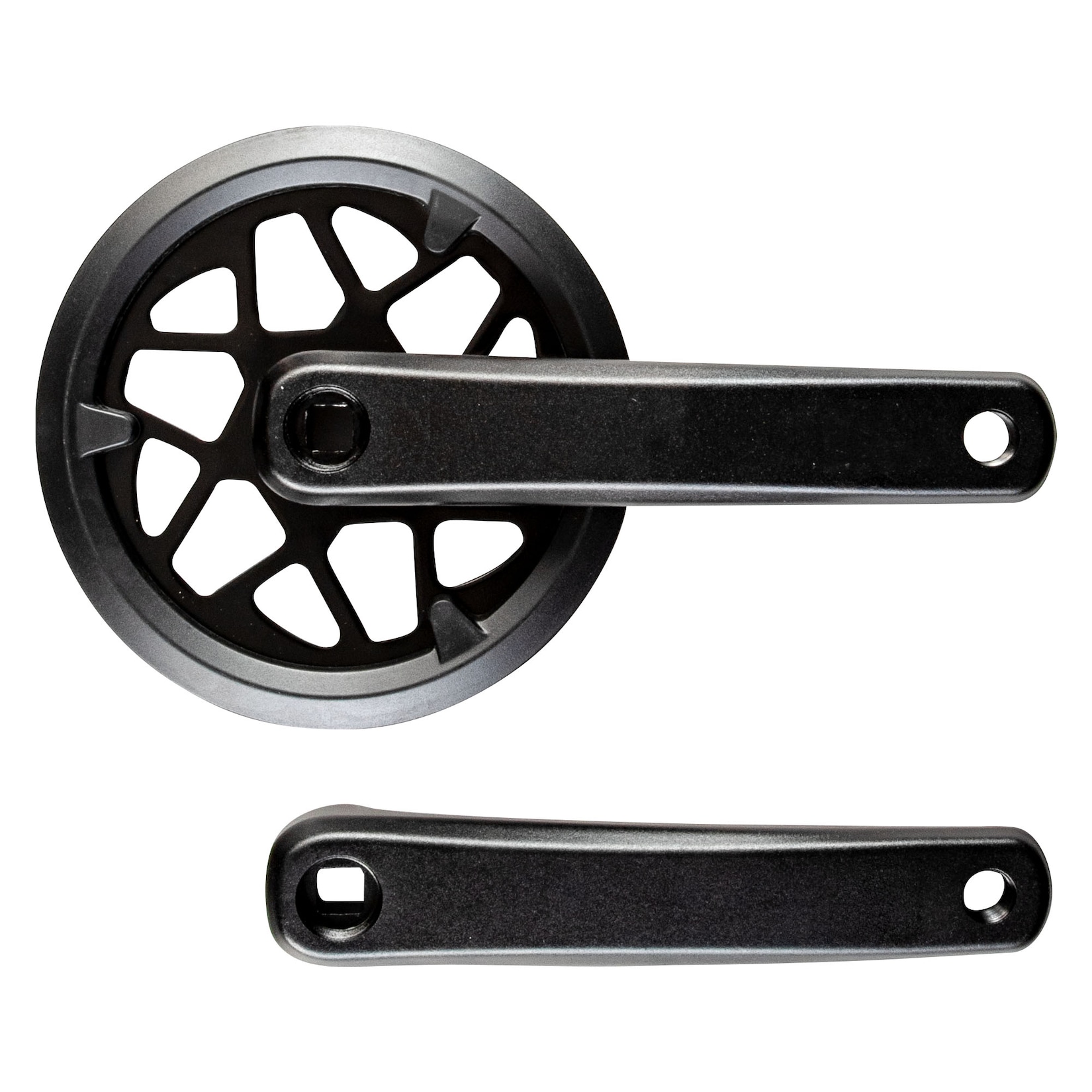 Prowheel Kurbelgarnitur 170 mm 36 Zähne mit Kettenschutz Schwarz