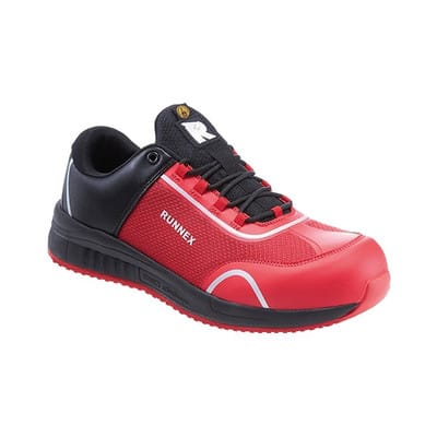 Sicherheitshalbschuhe SportStar 5114, S1PS ESD, schwarz/rot, Größe 46