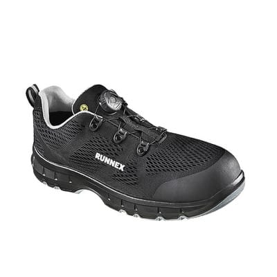Sicherheitshalbschuhe atop FlexStar 5190, S1PS ESD, schwarz/grau, Größe 36
