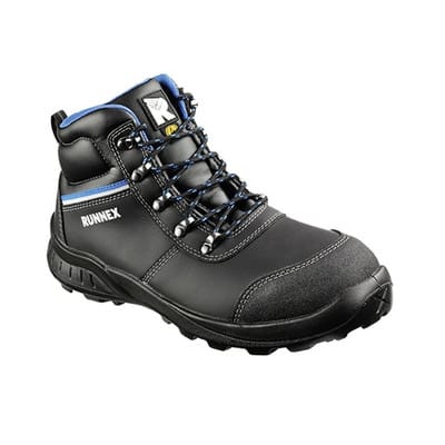 Sicherheitsschnürstiefel TeamStar 5314, S3 ESD, schwarz/blau, Größe 38