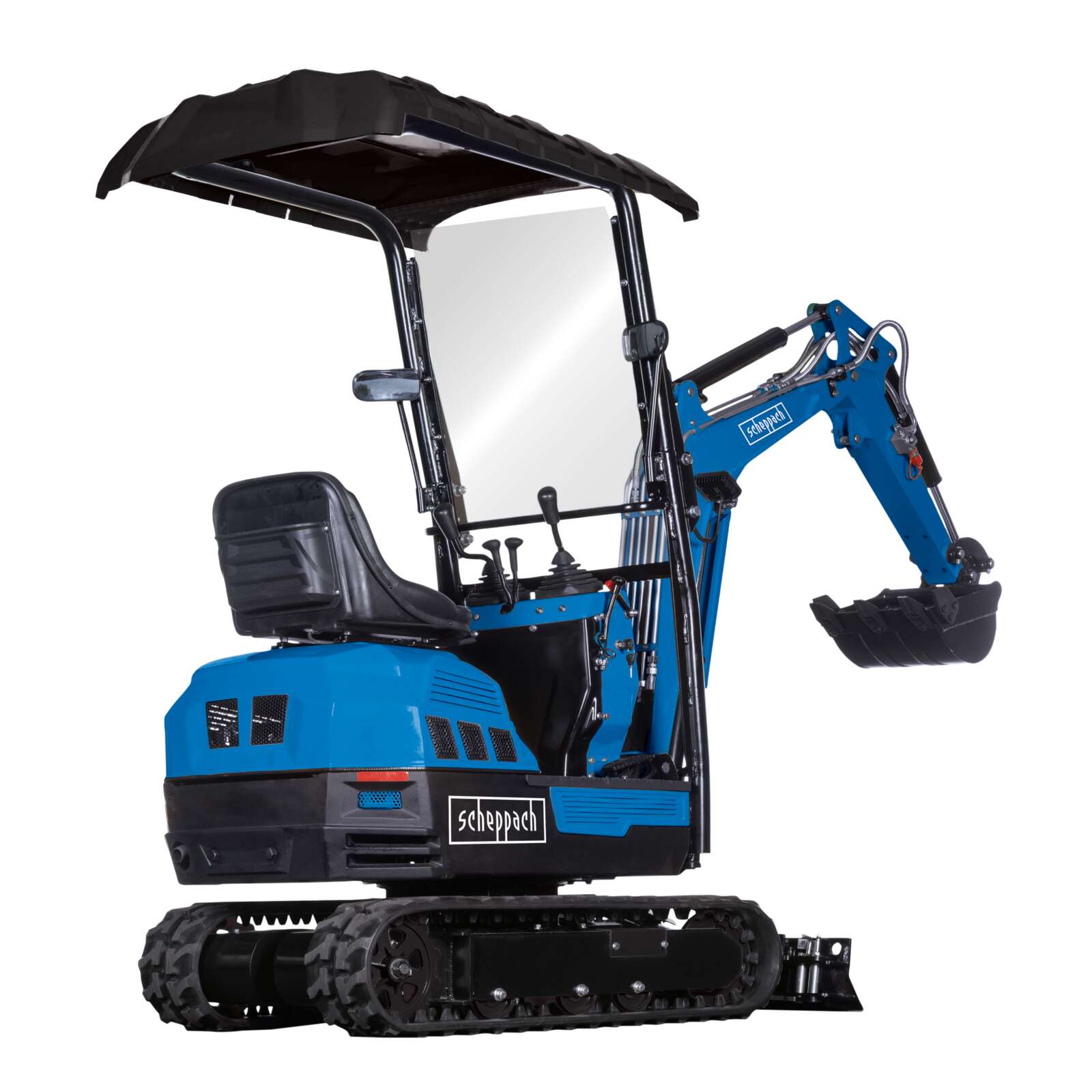 Benzin Minibagger EXC1400 Scheppach - 1080kg | 11,5PS | Grabkraft 12,4 kN | Grabtiefe 1760 mm Bild 3