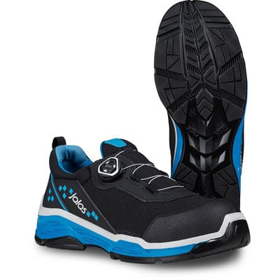 Halbschuhe TIO 2028 S3 SRC M I C, schwarz/blau, Größe 43