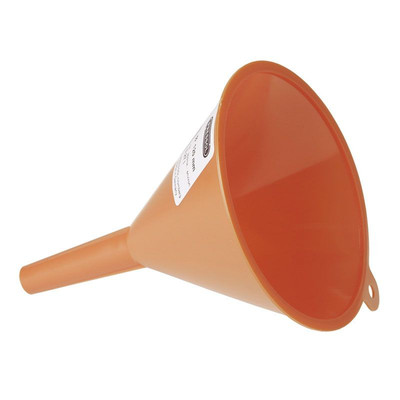 101430 Trichter PE, orange H=160 Ausl.Ø 15mm, 120 mm