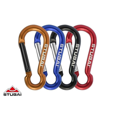 Attach Minikarabiner Fangkarabiner, blau/orange, 1,0 kN, Bergsport-Zubehör