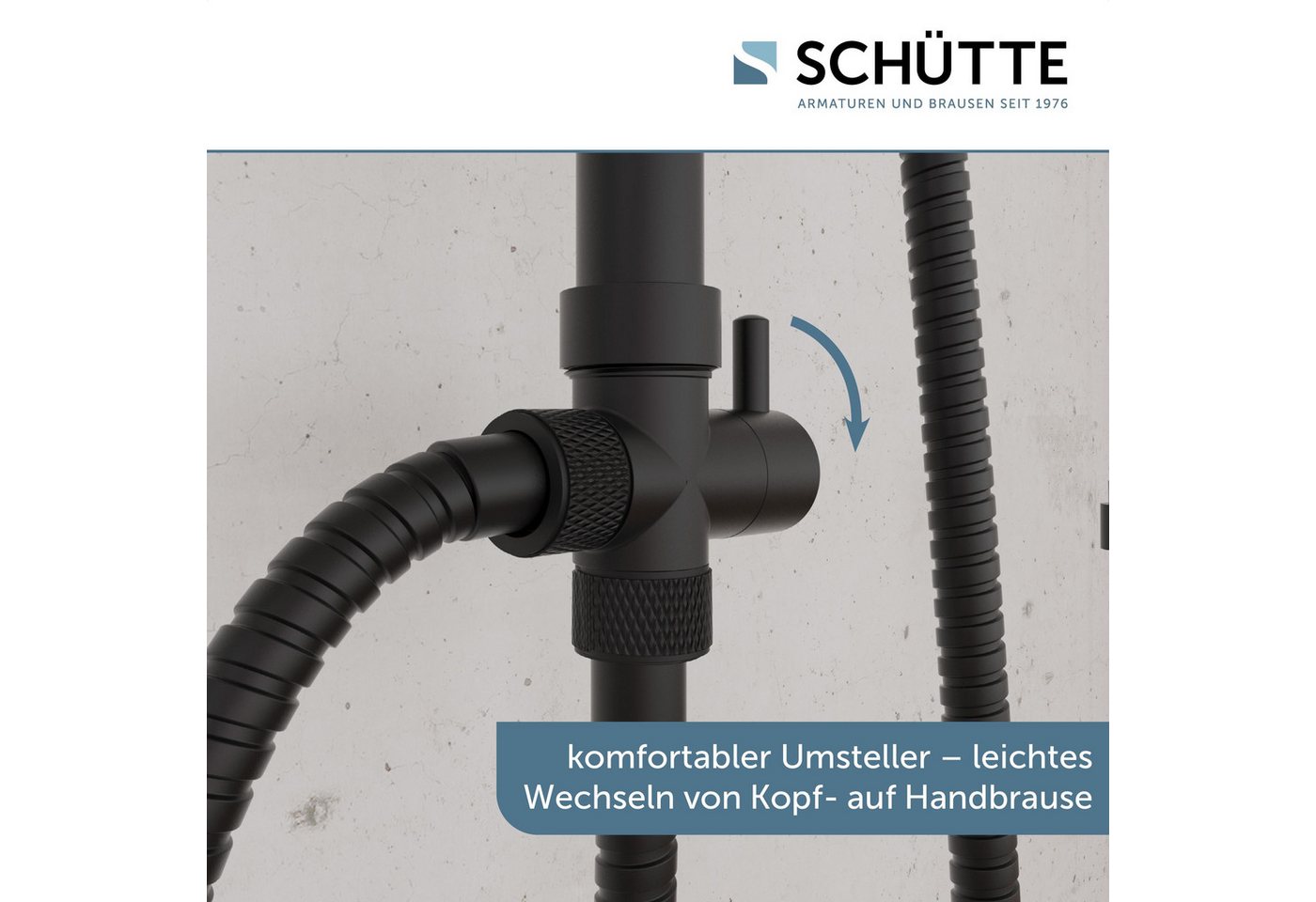 Schütte Brausegarnitur TOKYO, Höhe 99 cm, 2 Strahlart(en), Set, 10 tlg., inkl. Wasserspardichtung, Antikalk, höhenverstellb., Edelstahl-Stange Bild 4