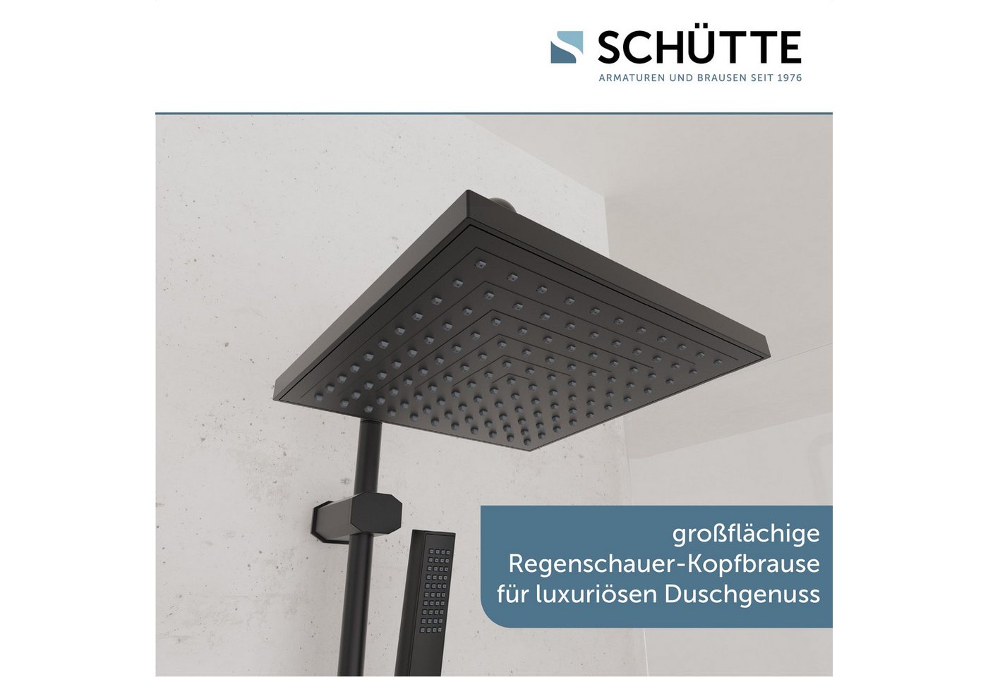 Schütte Brausegarnitur TOKYO, Höhe 99 cm, 2 Strahlart(en), Set, 10 tlg., inkl. Wasserspardichtung, Antikalk, höhenverstellb., Edelstahl-Stange Bild 5