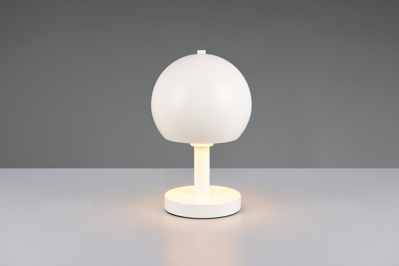 my home Schreibtischlampe Christelle, Deko Tischleuchte mit Metallschirm Ø 18cm Höhe 29cm, Ein-/Ausschalter, Leuchtmittel wechselbar, warmweiß - kaltweiß, exkl 1x E27 max 10W, indirektes Licht, Lichtaustritt nur nach unten Bild 2