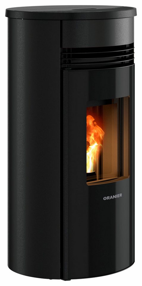Oranier Pelletofen »Sando 50« Stahl Schwarz, 2,4 kW, Dauerbrand, Anschluss hinten Bild 3
