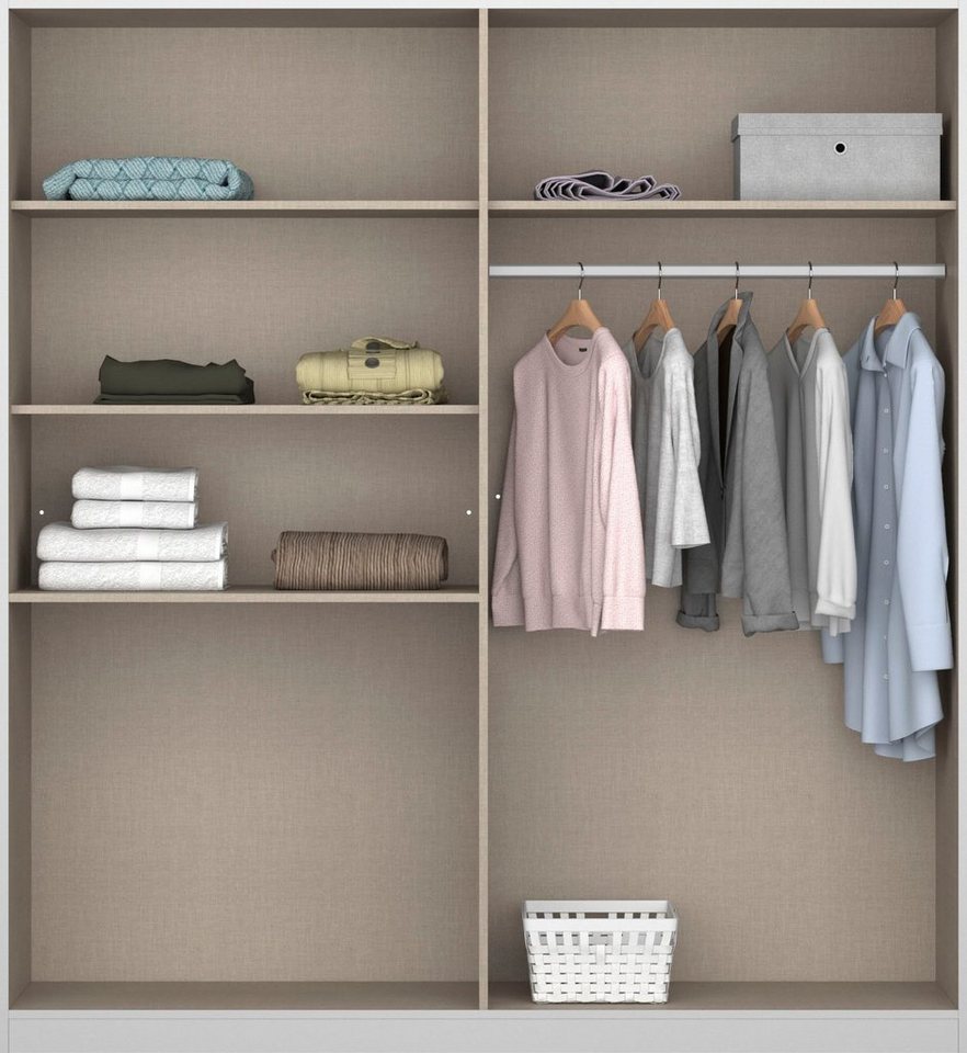 rauch Drehtürenschrank Kleiderschrank Schrank Garderobe Garderobenschrank HOMBURG mit viel Stauraum, oberer Schubkasten mit Einteilung MADE IN GERMANY Bild 2