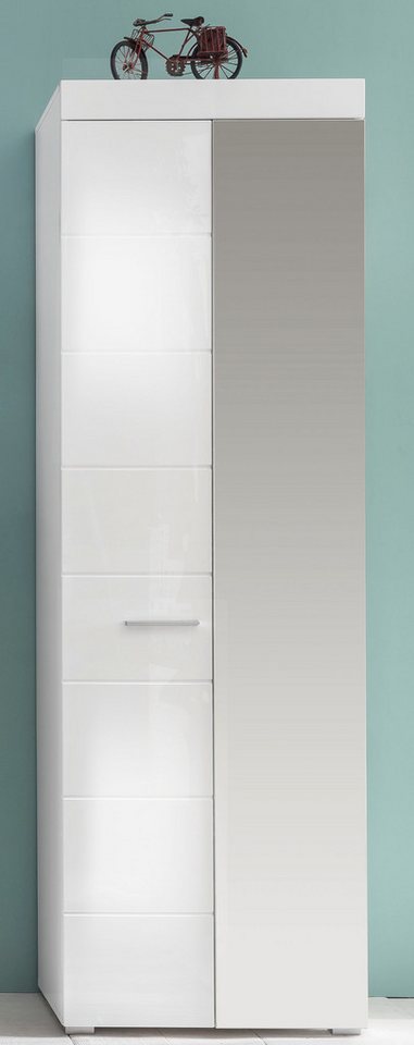 Home affaire Garderobenschrank Avena Flurschrank mit Spiegeltür - (B/T/H) 80/12/72 cm Bild 3