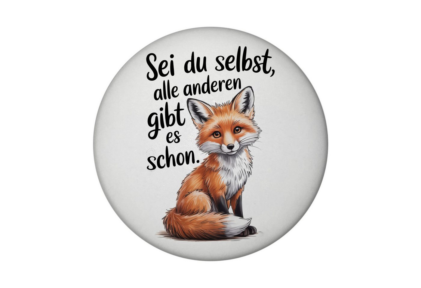 speecheese Magnet Neugieriger Fuchs Magnet mit Flaschenöffner Spruch sei du selbst