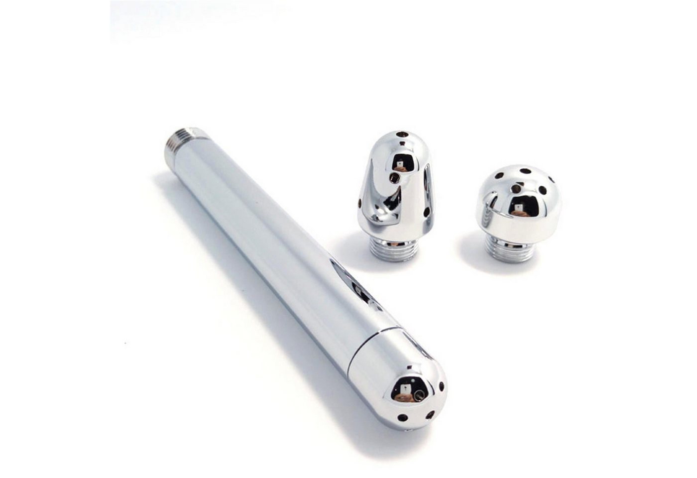 Luckice Toiletten-Rollstuhl Analdusche mit 3 Köpfen, Aluminium, Einlauf-Duschkopf, zur Intimreinigung, wiederverwendbar, 13 cm Bild 2