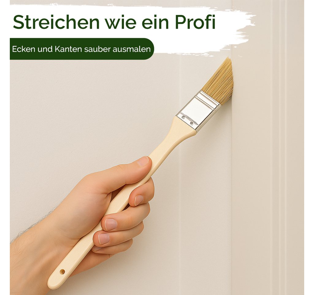 Veluxis Heizkörperpinsel Veluxis® Eckenpinsel 50 cm – Heizkörper- & Kantenpinsel, abgeschrägt für präzises Streichen – hochwertige Mischborsten Bild 2
