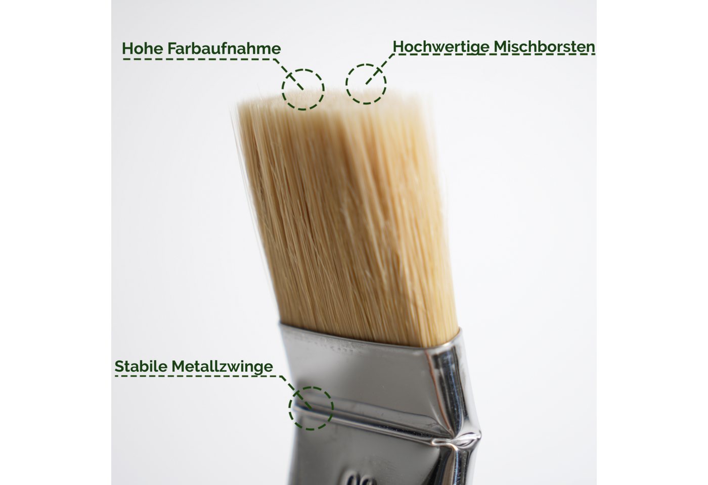 Veluxis Heizkörperpinsel Veluxis® Eckenpinsel 50 cm – Heizkörper- & Kantenpinsel, abgeschrägt für präzises Streichen – hochwertige Mischborsten Bild 4