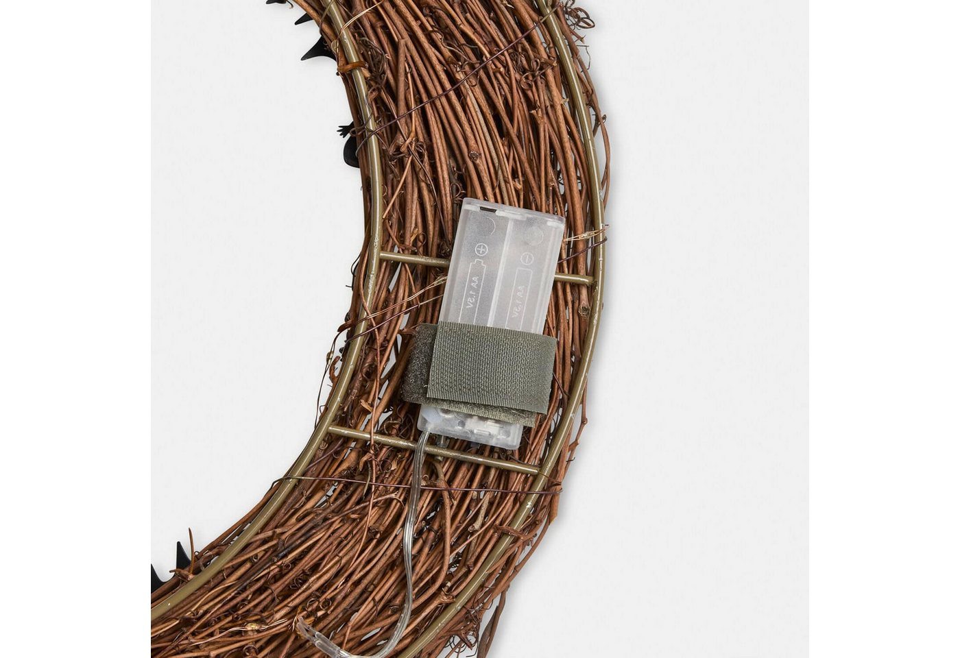 Mirabeau Dekokranz LED-Kranz Brynnach braun Bild 2
