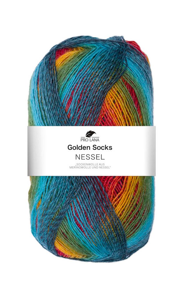 Pro Lana 100g Pro Lana Golden Socks Nessel Effektgarn Bild 2