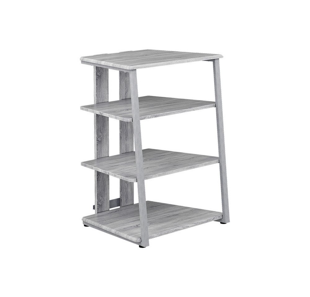 Vicco Bücherregal Tonar, Grau, 61 x 78 cm 4 offene Ablageflächen, 1-tlg. Bild 2