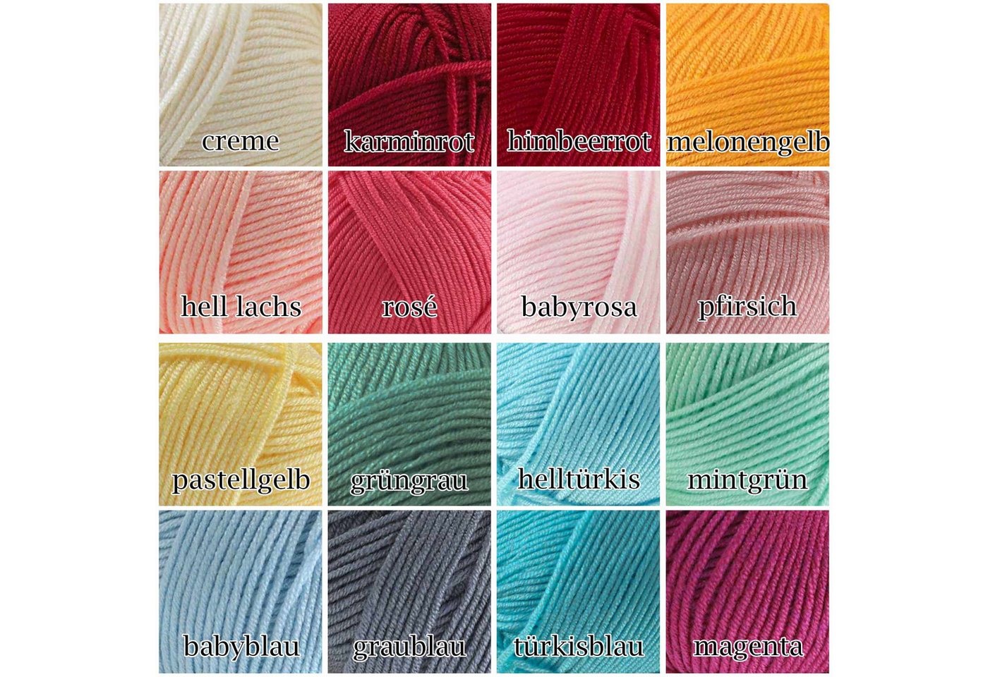 Kartopu 5 x 100g Strickgarn Kartopu BABY ONE Antipilling Babywolle Häkelwolle, 1250 m (Sparpaket), K258 pfirsich Bild 2