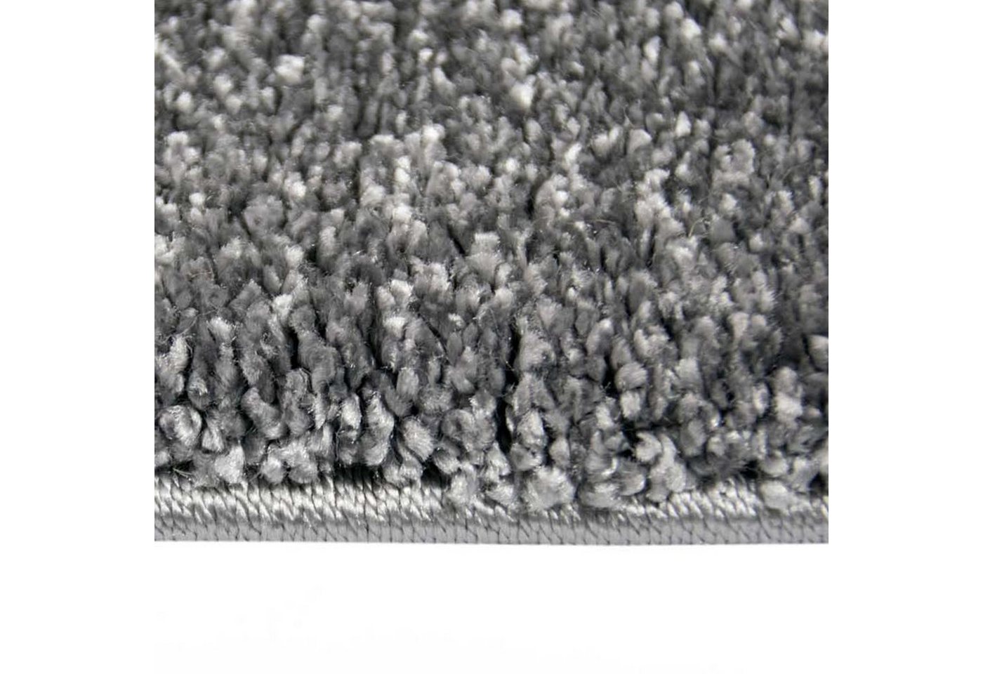 Carpetia Teppich Moderner Designer Wohnzimmer-Teppich im Uni Design in dunkelgrau, rechteckig, Pflegeleicht