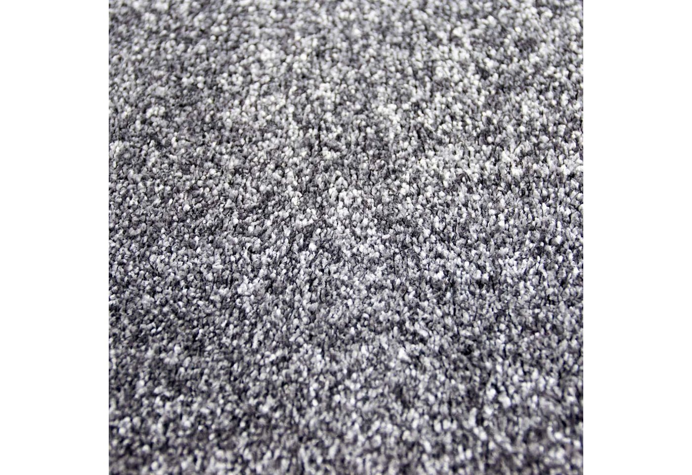 Carpetia Teppich Moderner Designer Wohnzimmer-Teppich im Uni Design in dunkelgrau, rechteckig, Pflegeleicht Bild 2