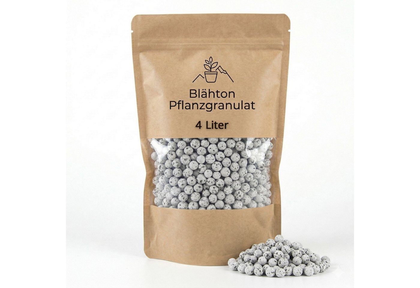 matches21 HOME & HOBBY Blähton Farbiges Blähton Pflanzgranulat für Zimmer-Pflanzen 4 Liter weiß weiß, (1-St), Mineralisches Indoor Hydrokultur Ton-Granulat Pflanzsubstrat