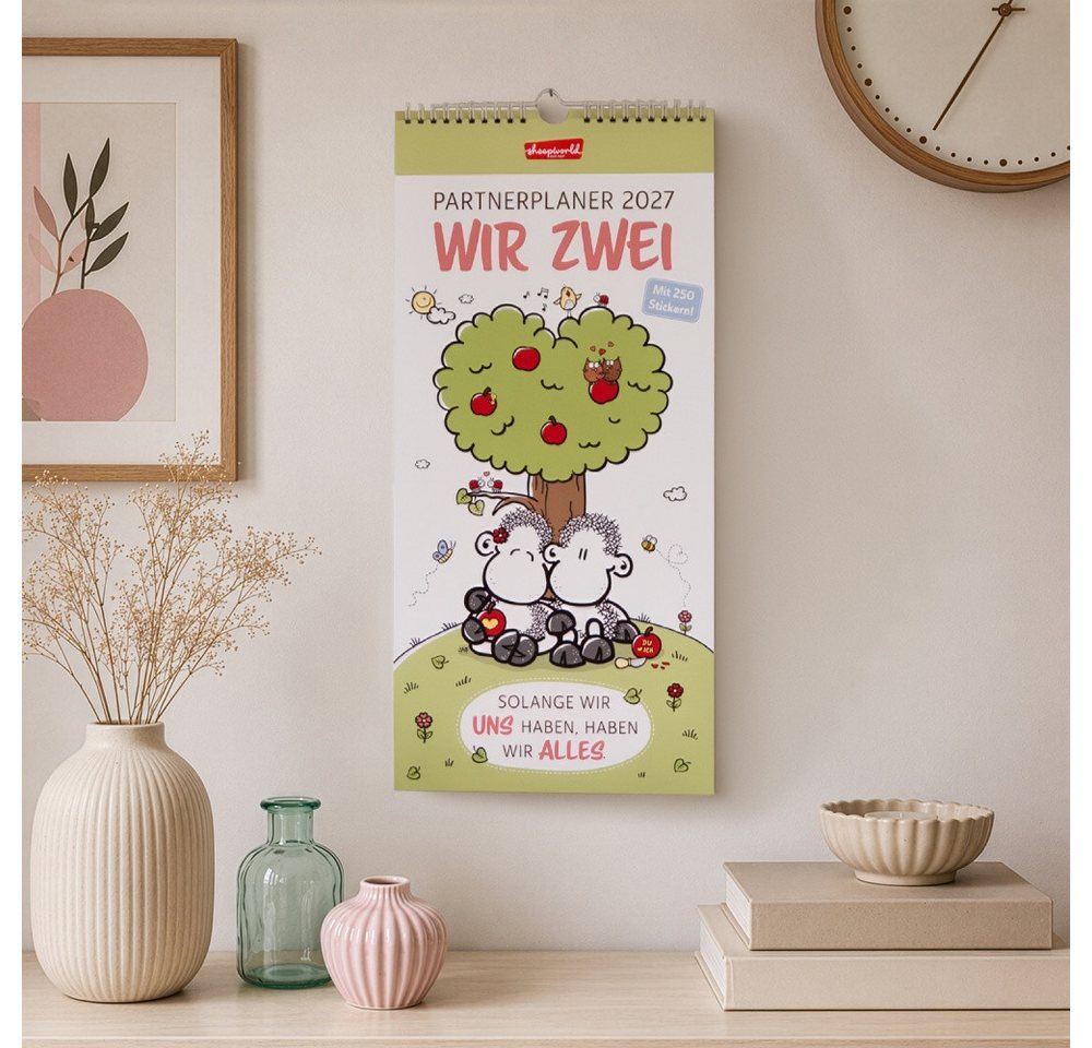 Sheepworld Familienkalender Partnerplaner 2027 »Wir zwei«