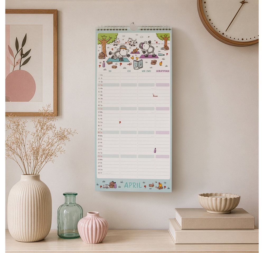 Sheepworld Familienkalender Partnerplaner 2027 »Wir zwei« Bild 2