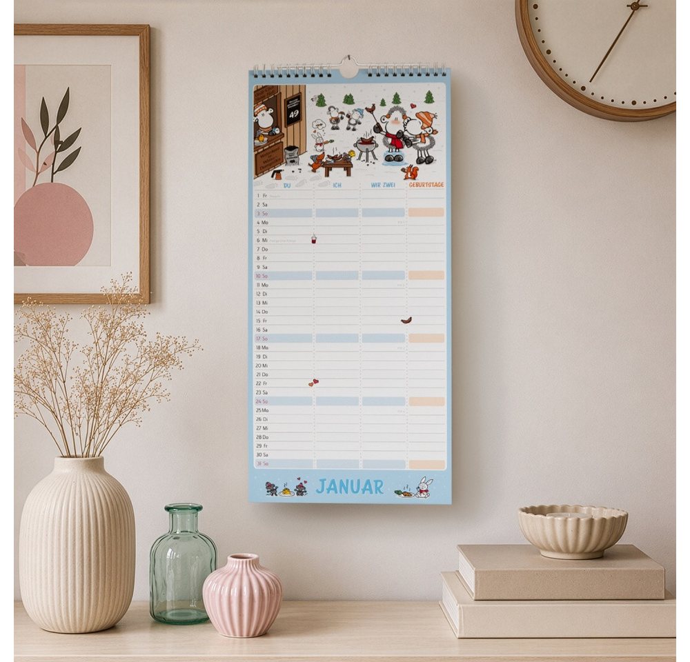 Sheepworld Familienkalender Partnerplaner 2027 »Wir zwei« Bild 5