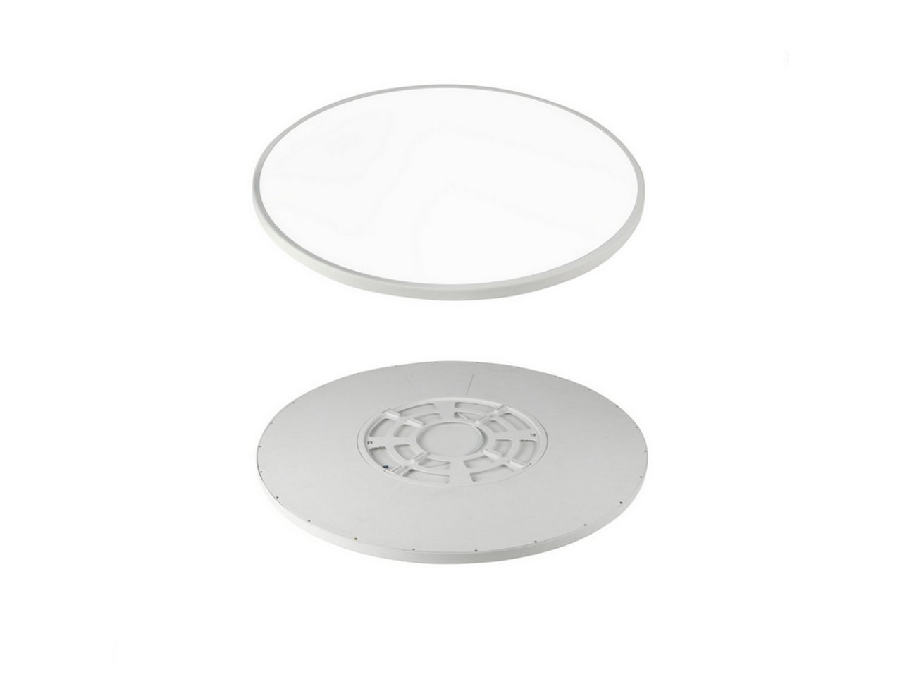 TM LECOM LED Deckenleuchte Ø60 cm LED CCT Deckenlampe Rundes LED Aufputz Panel Dckenpanel 40W, 3000 K / 4000 K / 6000 K, CCT LED Deckenlampe Wandleuchte Aufbau Lampe Rund Panel. Bild 3